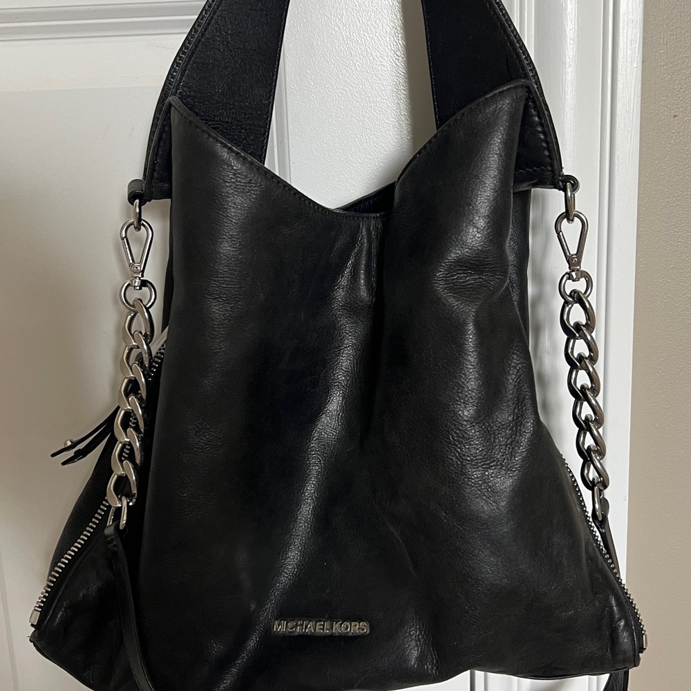 Michael Kors Black Chain Strap Shoulder Bag